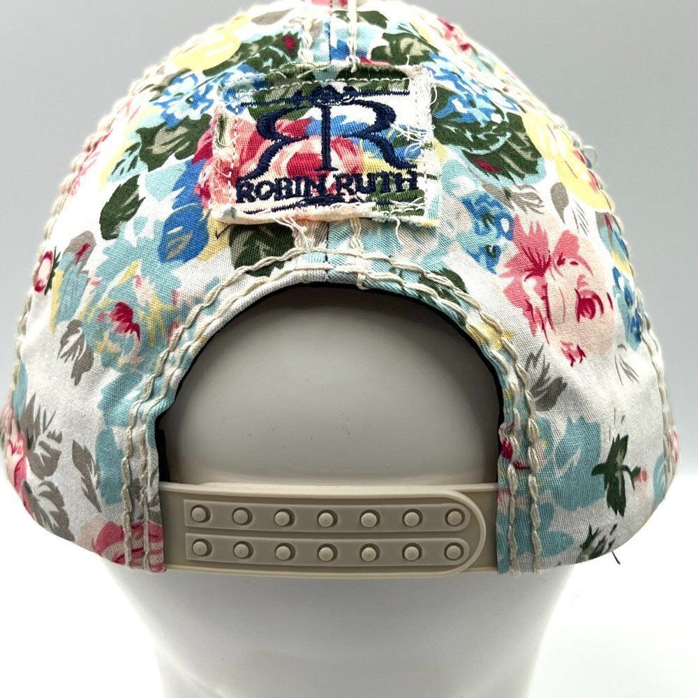 Robin Ruth Distressed Los Angeles Floral SnapBack hat - Picture 6 of 9